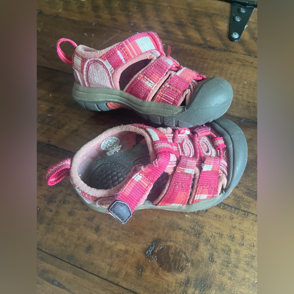 Keen Pink and Gray Sneakers with Rugged Soles